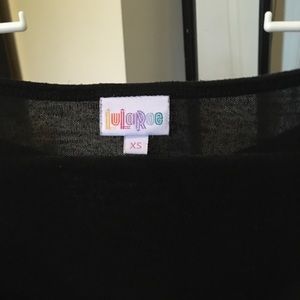 LulaRoe knit black Irma